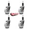 Service Caster 4'' Nylon Wheel Swivel 1-1/4'' Expanding Stem Caster Set, 4PK SCC-EX20S414-NYS-114-4 - alternate 3